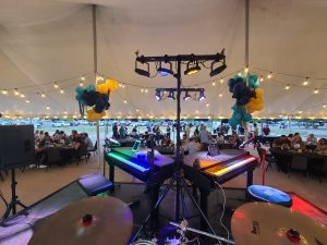 Felix And Fingers dueling pianos fundraiser at Midland Social Services in Midland, Texas