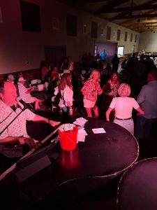 Dueling pianos performance at Rusty Hook Ranch in Bay City, Texas