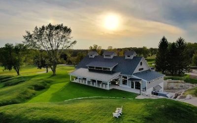 The Office-Inspired Entrance and Dueling Pianos Delight at The Carriage House at Lac La Belle