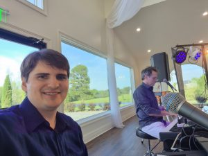Timothy Hawn performing with Felix And Fingers Dueling Pianos at Blackberry Ridge in Trenton, Georgia