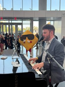 Steven Ramirez performing with Felix And Fingers Dueling Pianos at Las Vegas Convention Center in Las Vegas, Nevada