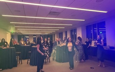 HCA Capitol View Hosted a Penthouse-View Party Where Dueling Pianos, Dancing, and a Drum Feature Stole the Show