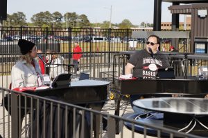 Jon Brewer performing with Felix And Fingers Dueling Pianos at CarMax Park in Richmond, Virginia