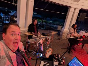 Jon Brewer performing with Felix And Fingers Dueling Pianos at Barrington Golf Club in Aurora, Ohio