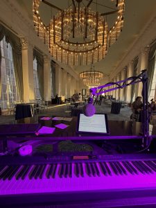 Kevin Coon performing with Felix And Fingers Dueling Pianos at Marriott St. Louis Grand in St. Louis, Missouri