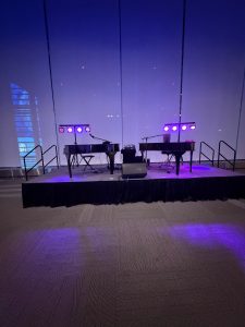 Zach Goodman performing with Felix And Fingers Dueling Pianos at Albany Capital Center in Albany, New York