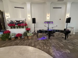 Zach Goodman performing with Felix And Fingers Dueling Pianos at Chateau Grande Hotel in East Brunswick, New Jersey