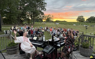 Sunset Views, Tambourines, and Sweet Caroline Sing-Alongs at Lake Anna Winery