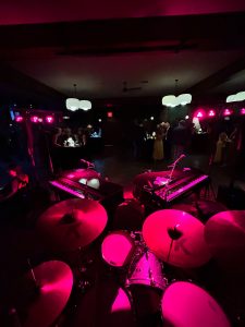 Andrew Dethloff performing with Felix And Fingers Dueling Pianos at Thompson Austin, by Hyatt in Austin, Texas