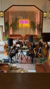 Jake Carter (California) performing with Felix And Fingers Dueling Pianos at Cavallo Point Lodge in Sausalito, California