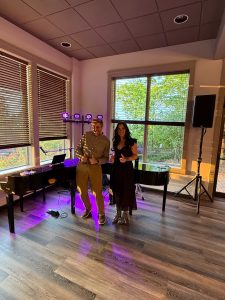 Jake Ashey performing with Felix And Fingers Dueling Pianos at Landmark Resort, Door County in Egg Harbor, Wisconsin