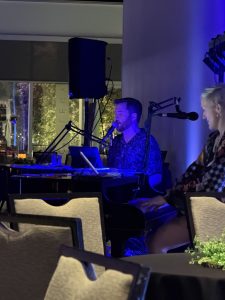 Kevin Coon performing with Felix And Fingers Dueling Pianos at Marriott Downtown Omaha in Omaha, Nebraska