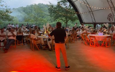 “I Wanna Dance With Somebody” Turns a Logan Fundraiser Into a Hillside Celebration at The Hangar House by Hocking Hills Scenic Weddings