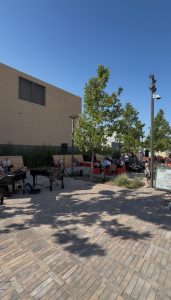Jake Carter (California) performing with Felix And Fingers Dueling Pianos at Burlingame Town Square in Burlingame, California