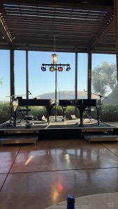 Jake Carter (California) performing with Felix And Fingers Dueling Pianos at Ram's Gate Winery in Sonoma, California