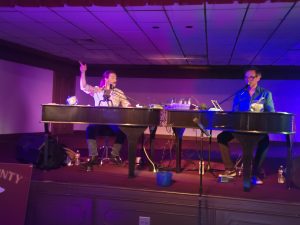 Steve Sipes performing with Felix And Fingers Dueling Pianos at Oleika Shriners in Lexington, Kentucky