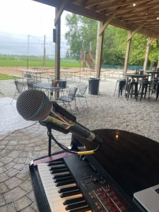 Casey Cross performing with Felix And Fingers Dueling Pianos at Symerton Tap and Grill in Wilmington, Illinois