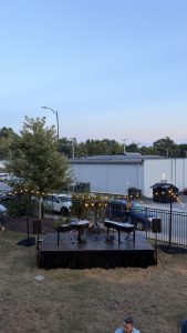 Ashleigh Paige performing with Felix And Fingers Dueling Pianos at Logboat Brewing Company in Columbia, Missouri
