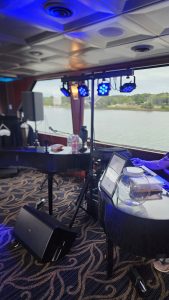 Melia Farrelly performing with Felix And Fingers Dueling Pianos at City Cruises - DC in Washington, DC