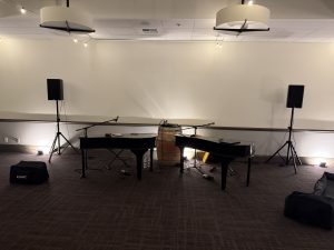 Jonny Barrett performing with Felix And Fingers Dueling Pianos at Bear Creek Country Club in Woodinville, Washington