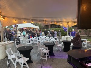 Michael Sherman performing with Felix And Fingers Dueling Pianos at A. Traub & Associates in Lombard, Illinois
