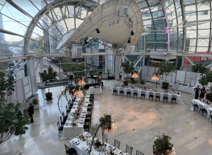 Michael Sherman performing with Felix And Fingers Dueling Pianos at Indianapolis Artsgarden in Indianapolis, Indiana